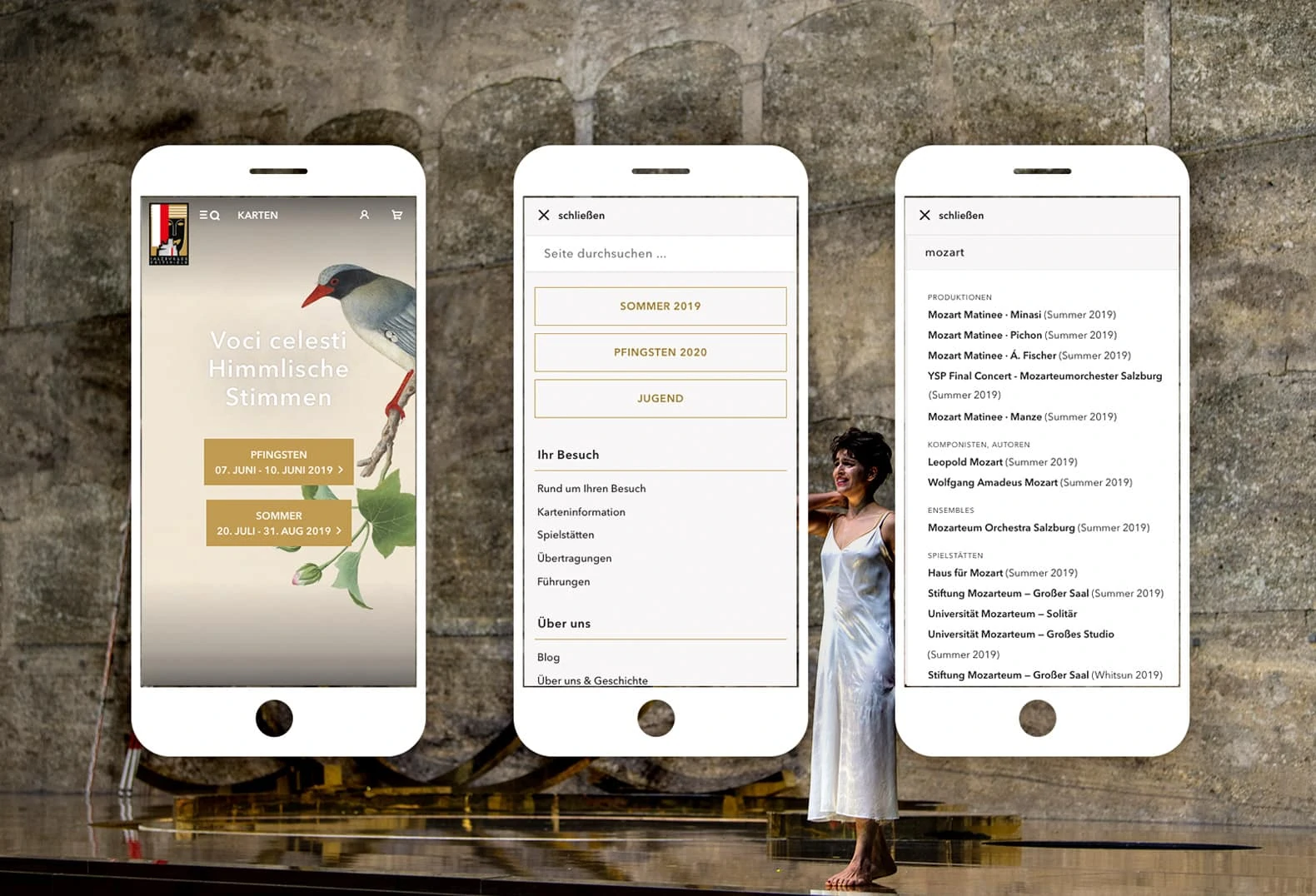 Salzburger Festspiele Website Mobile Ubersicht