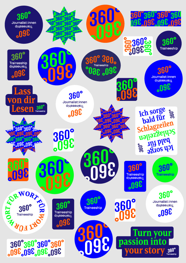 360 Traineeship Stickers 4Farben Preview
