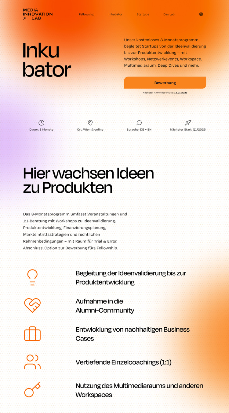Inkubator Screen 1